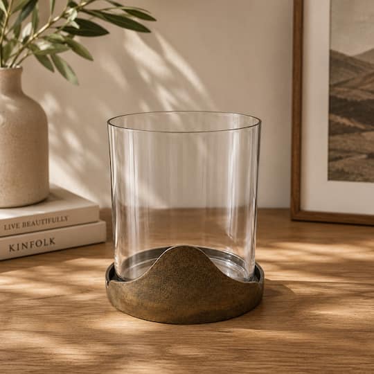 Glass Pillar Candle Holder by Ashland